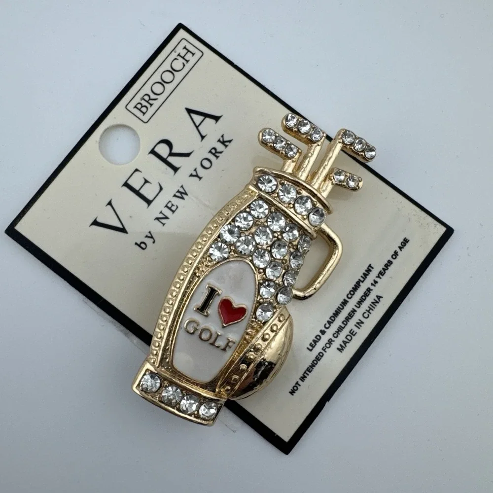 Vera By New York I Love‎ Golf Brooch